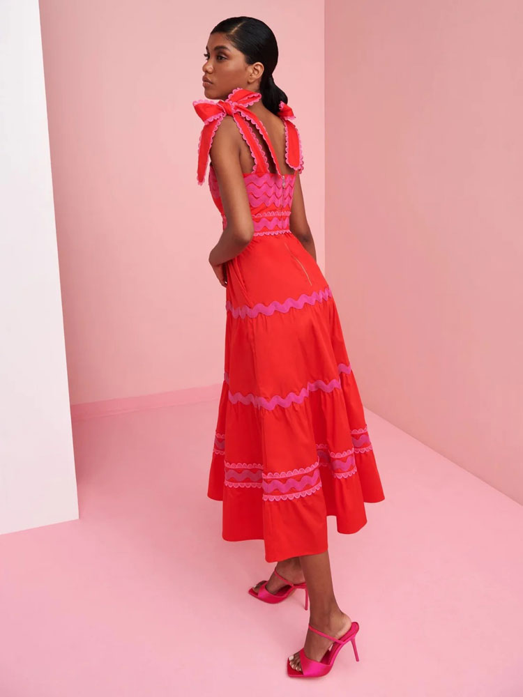 Celia B Jade Dress Red &amp; Pink