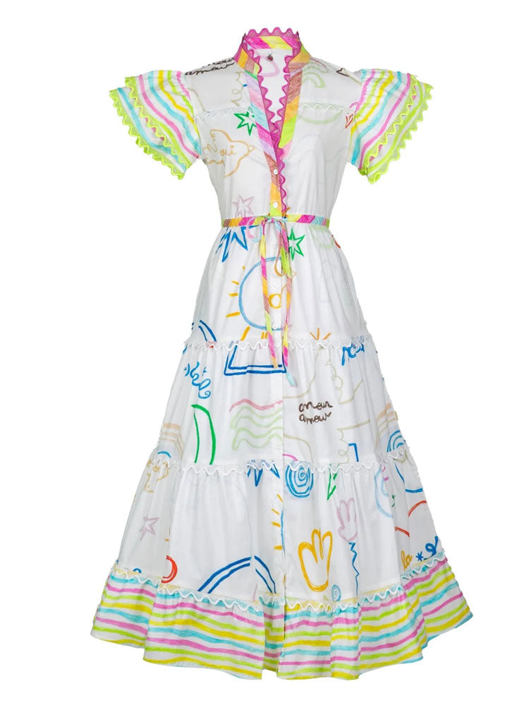 Celia B Mythic Dress Multicoloured
