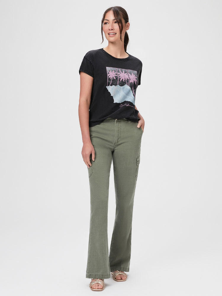 Paige Dion Cargo Trousers Vintage Ivy Green