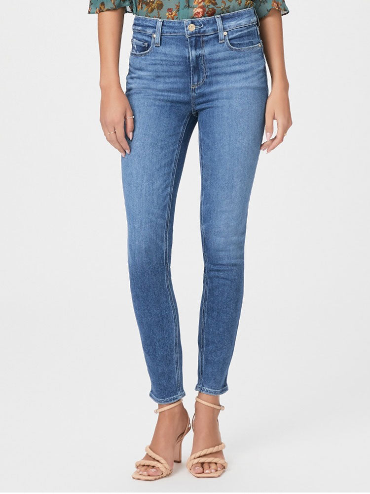 Paige Hoxton Ankle Jeans Painterly Distressed