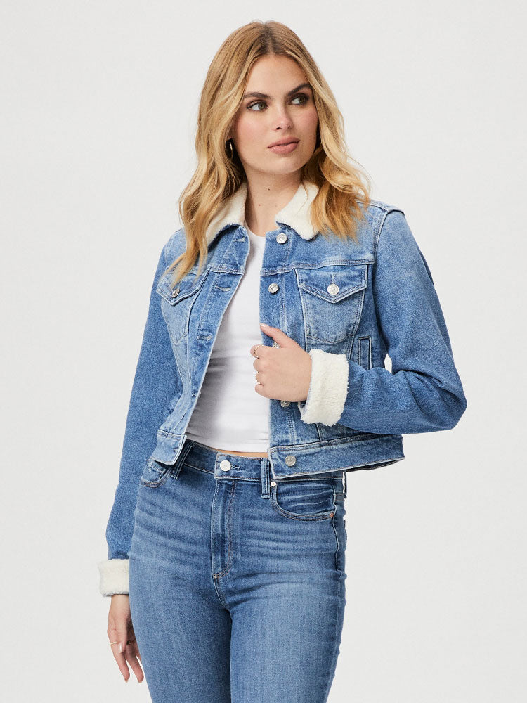 Paige Relaxed Vivienne Cropped Jacket Valerie Distressed