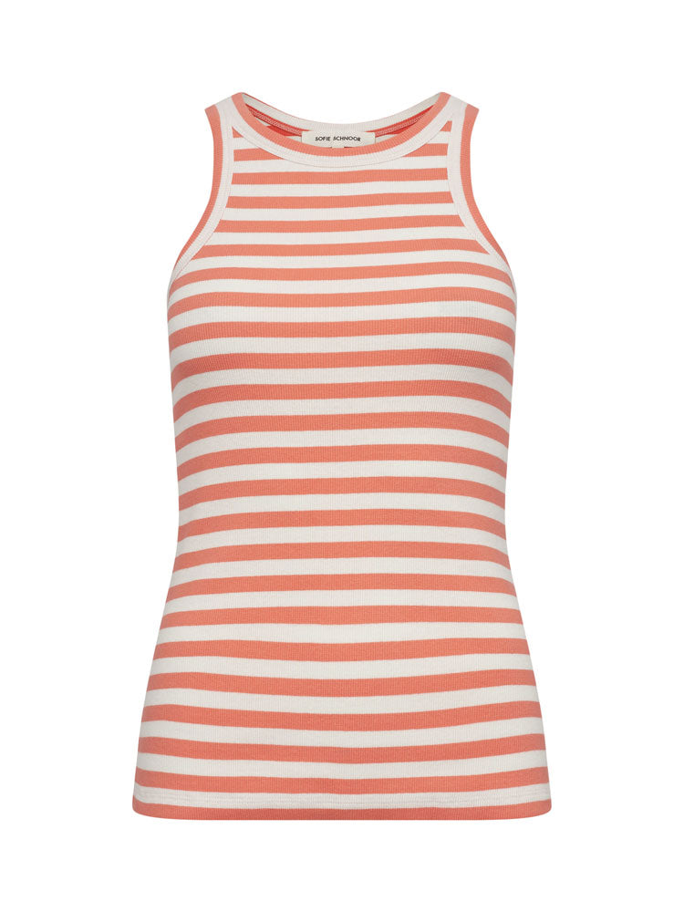Sofie Schnoor Top Coral Striped