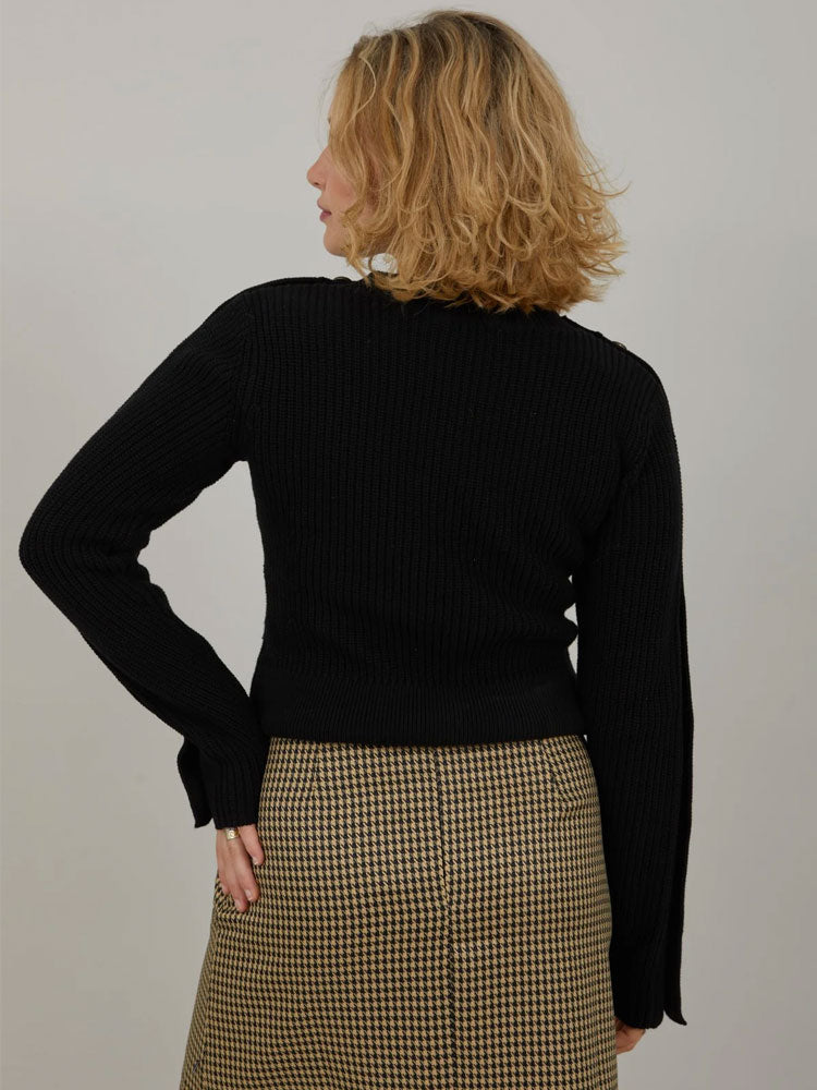 Coster Copenhagen Knit with Buttons Black