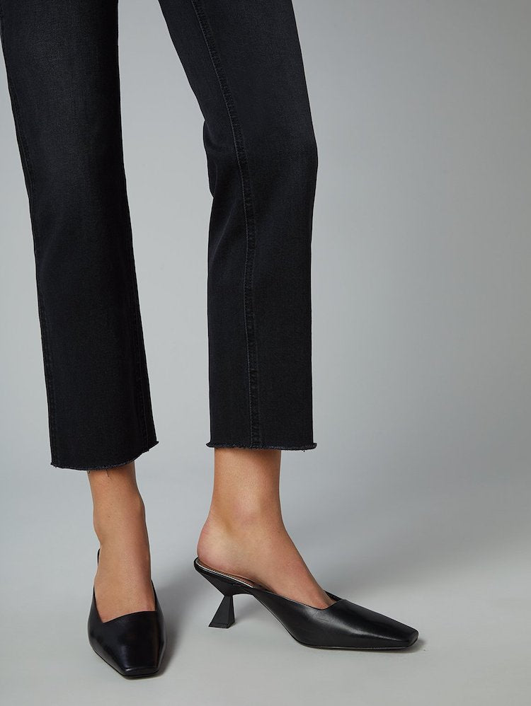 DL1961 Patti Straight High Rise Vintage Ankle Jeans Black