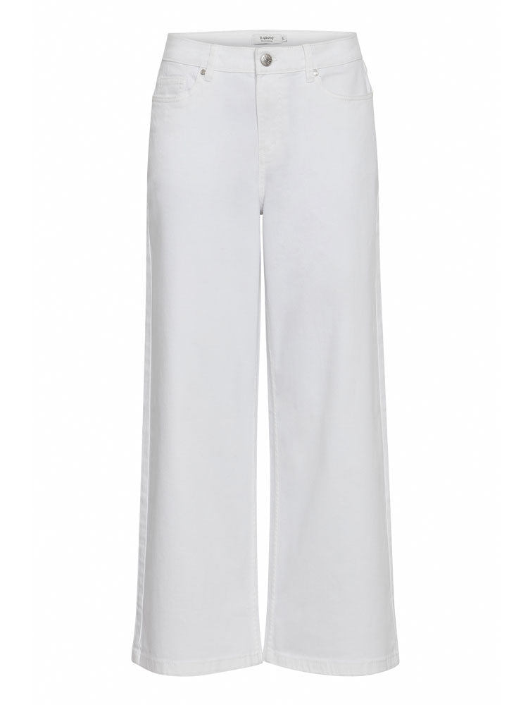 B Young ByKato ByByLikke Wide Jeans White
