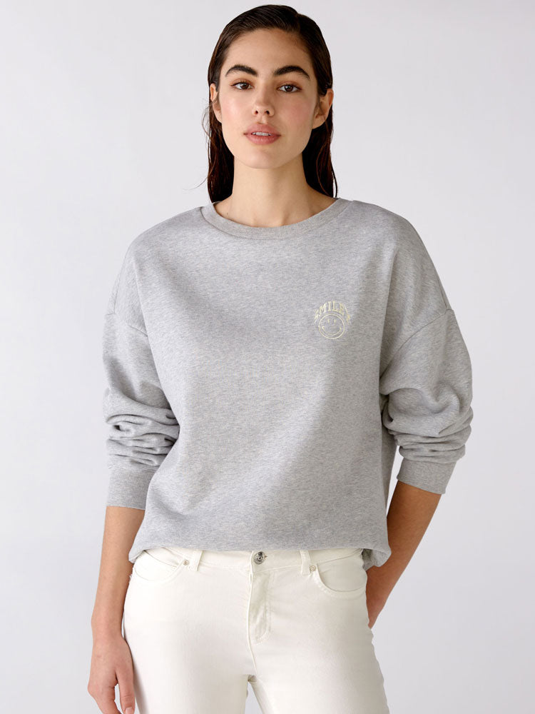 Oui Sweatshirt Grey