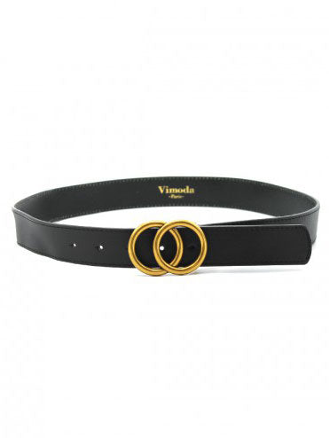 Gucci belt black on sale leather gold buckle