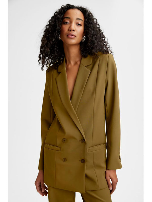 Dark olive blazer hotsell