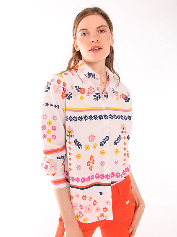 Vilagallo - Postcard Print Shirt - Sara