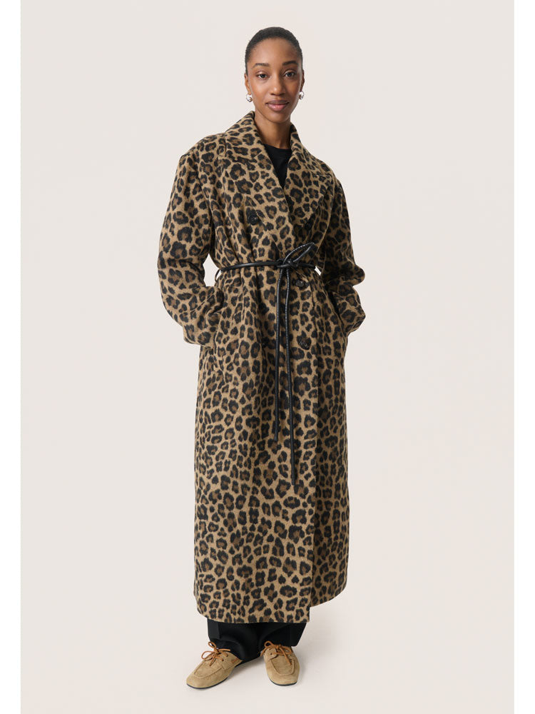 Soaked in Luxury SLLeony Mafalda Coat Animal Print