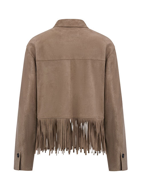 Riani Leather Jacket Coconut