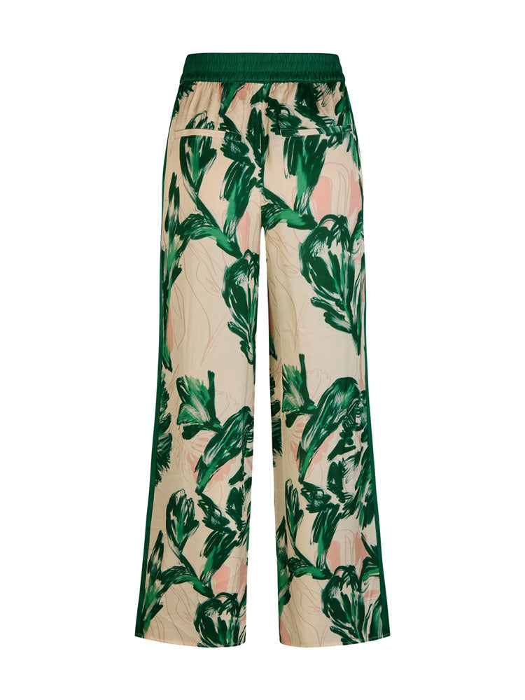Marc Aurel Printed Trousers Green