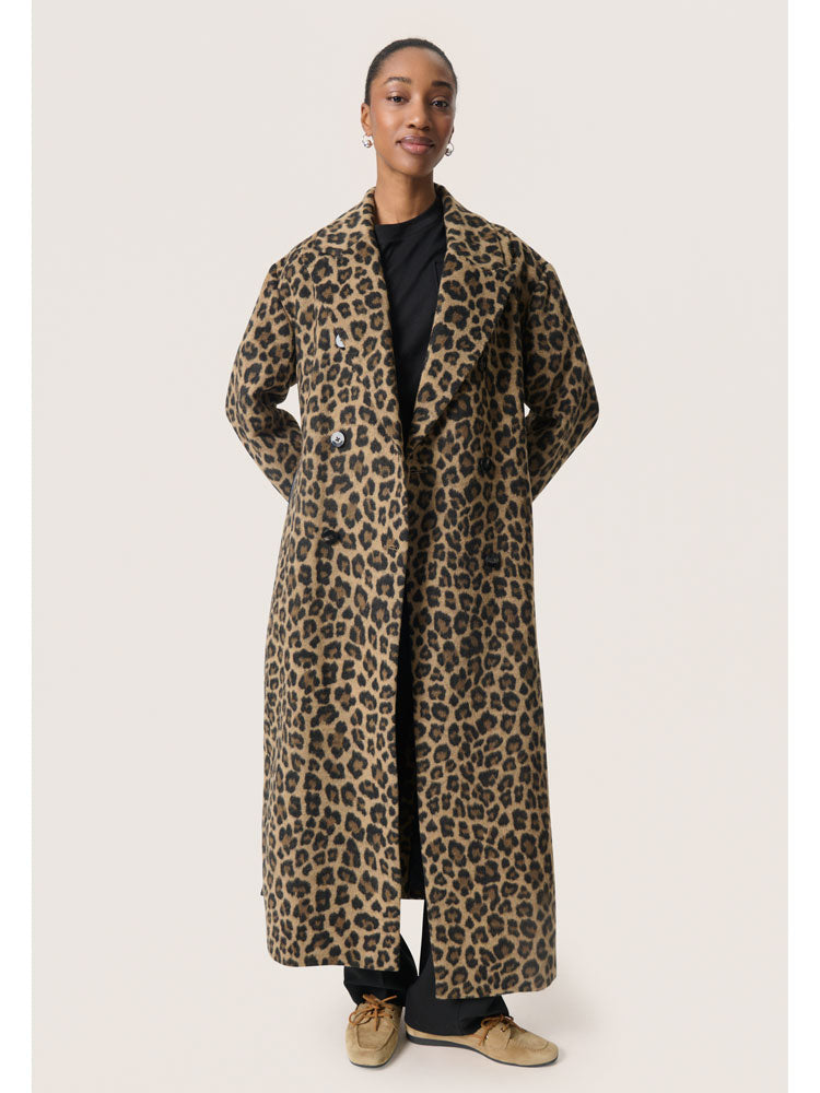 Soaked in Luxury SLLeony Mafalda Coat Animal Print