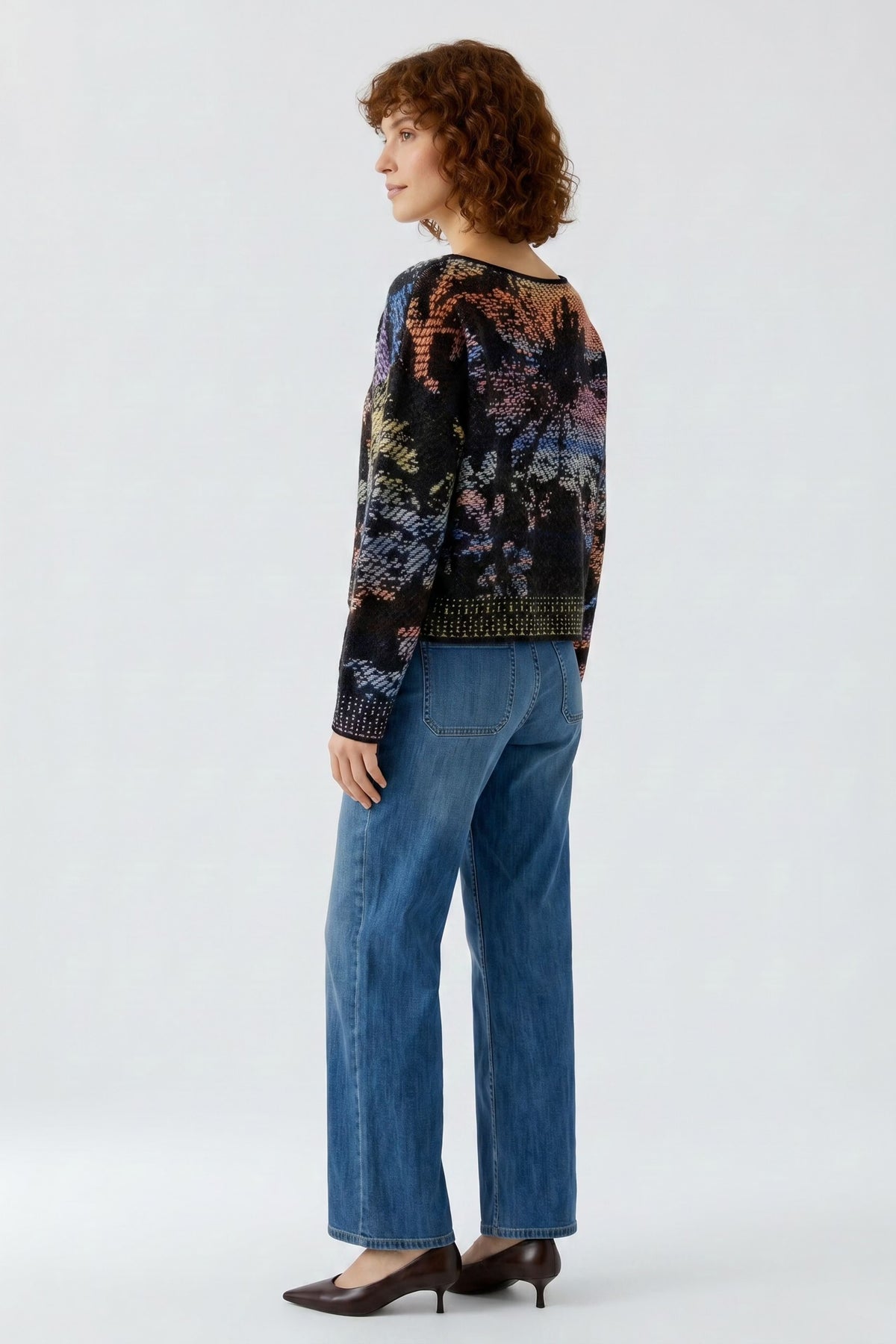 Oui Pullover Lilac Yellow