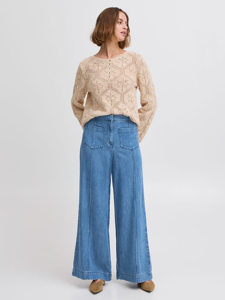 Atelier Rêve Irrisle Denim Trousers Blue