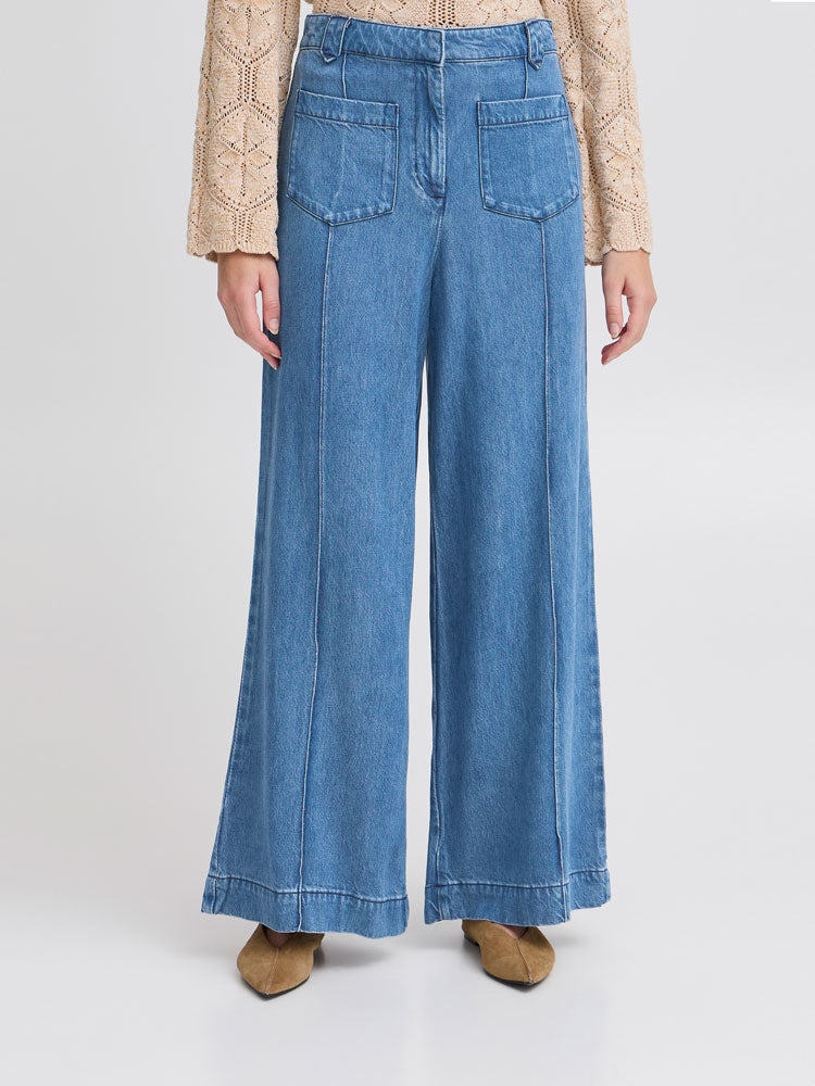 Atelier Rêve Irrisle Denim Trousers Blue