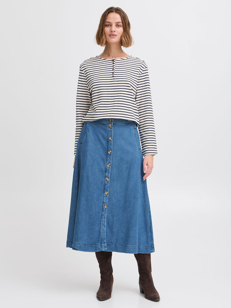 Atelier Rêve Irrisle Skirt Blue