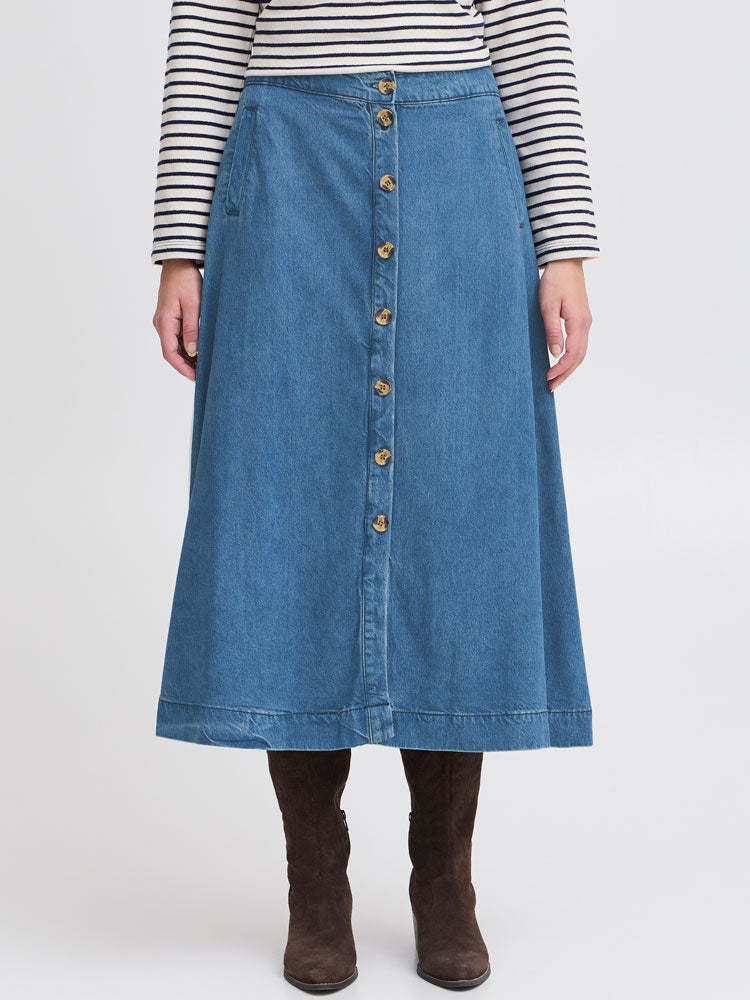 Atelier Rêve Irrisle Skirt Blue