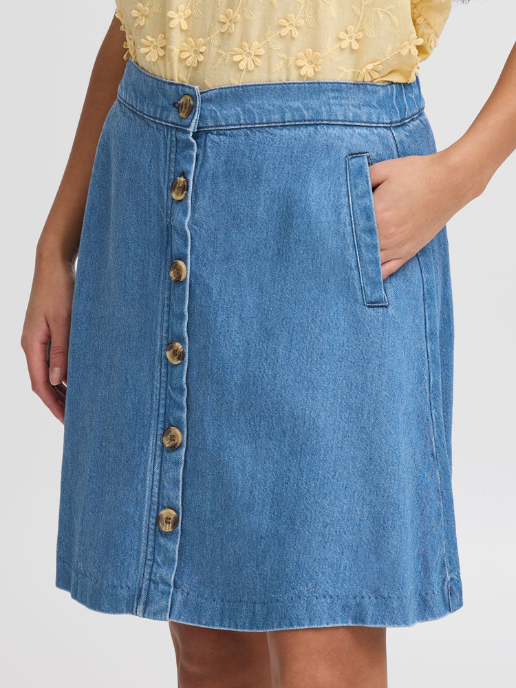 Atelier Rêve Irrisle Short Skirt Blue