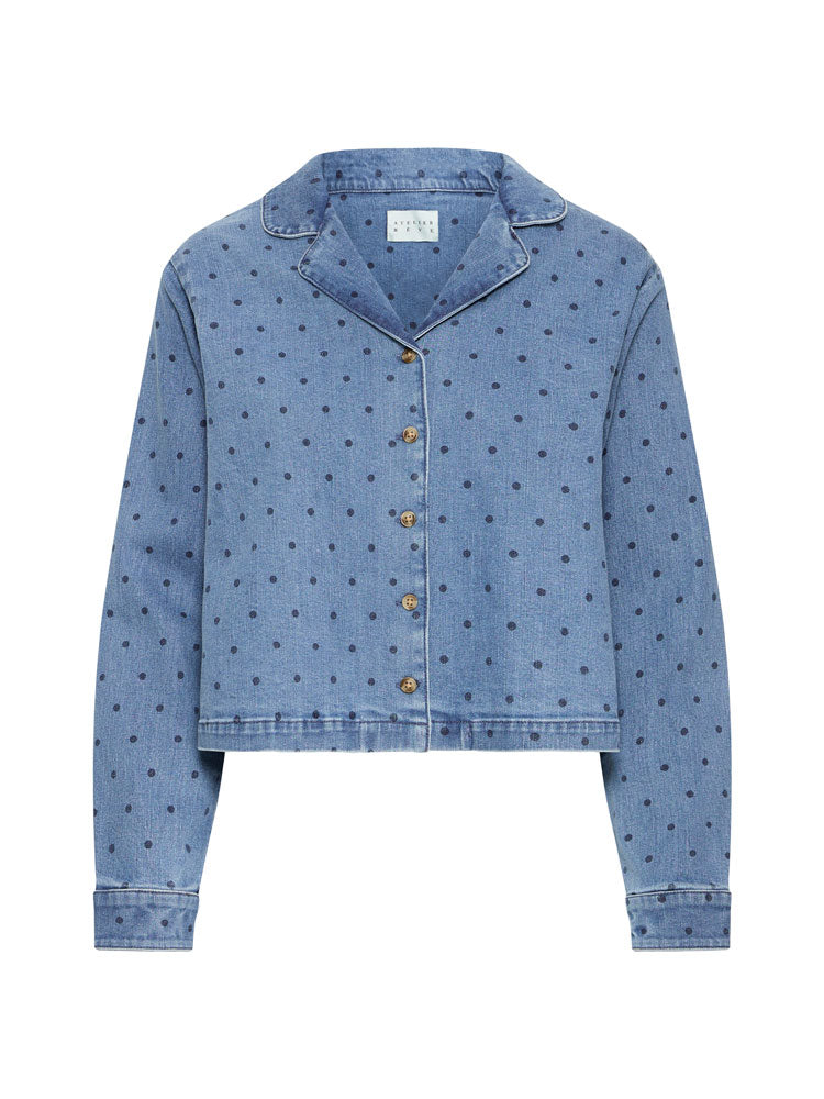 Atelier Reve Ircaroline Spotty Medium Blue Jacket
