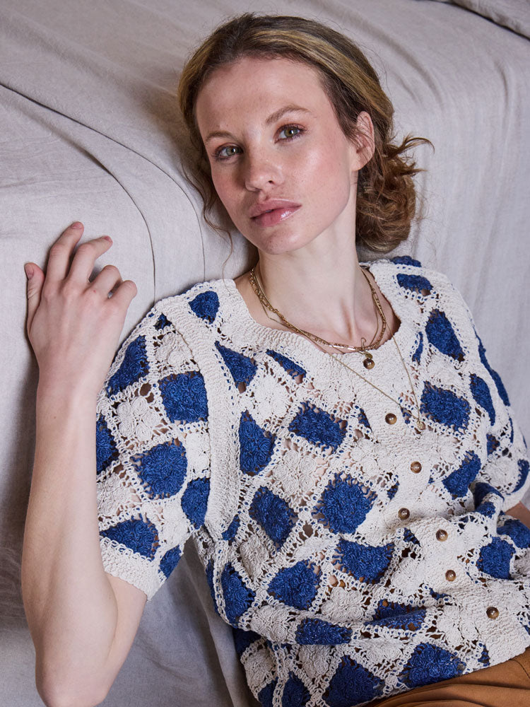 Atelier Reve IrMinor Short Sleeve Cardigan