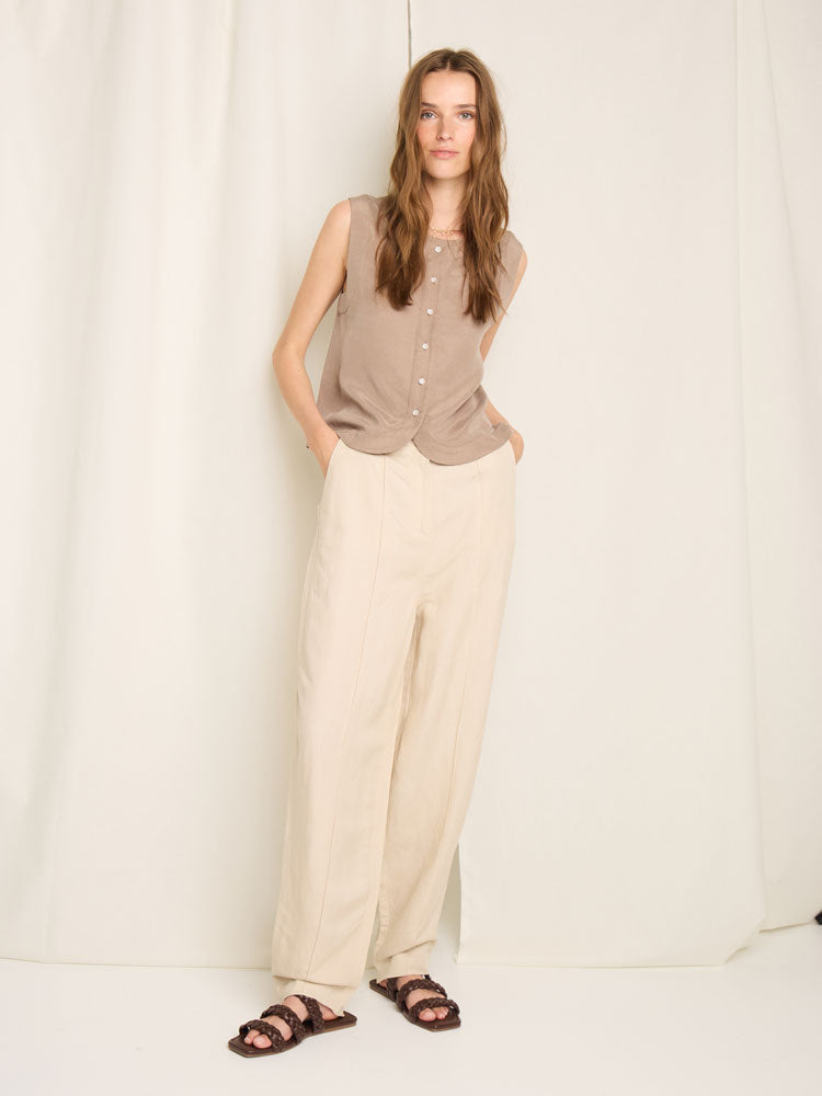 Atelier Reve Irtango Waistcoat Caribou Brown