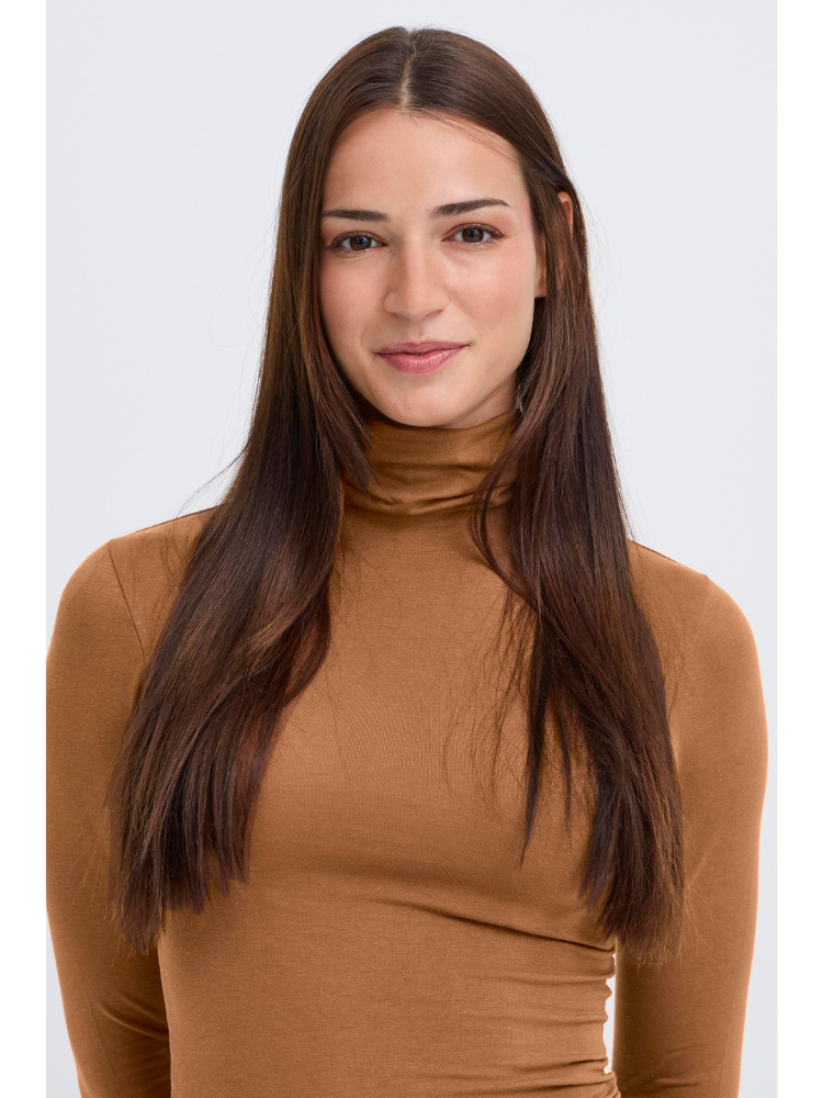 B Young Pamila Roll Neck Toffee