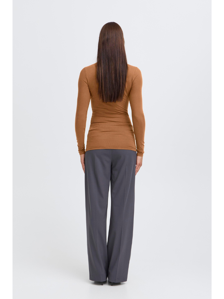 B Young Pamila Roll Neck Toffee