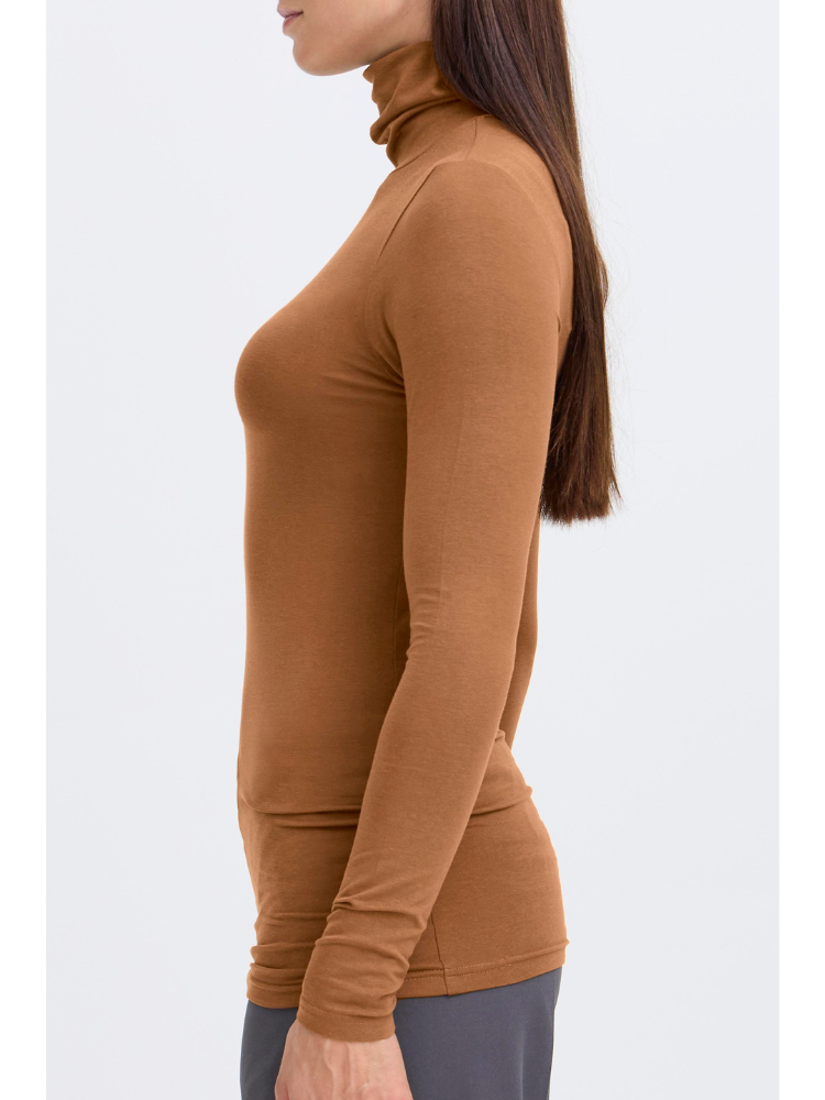 B Young Pamila Roll Neck Toffee