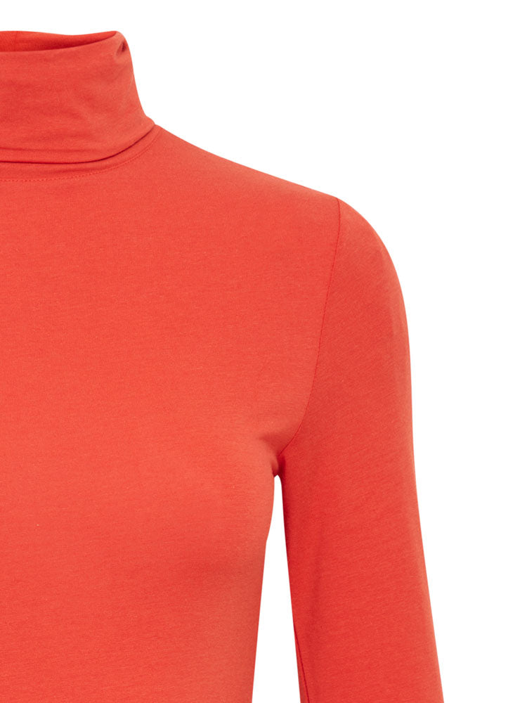 B Young Pamila Roll Neck Red