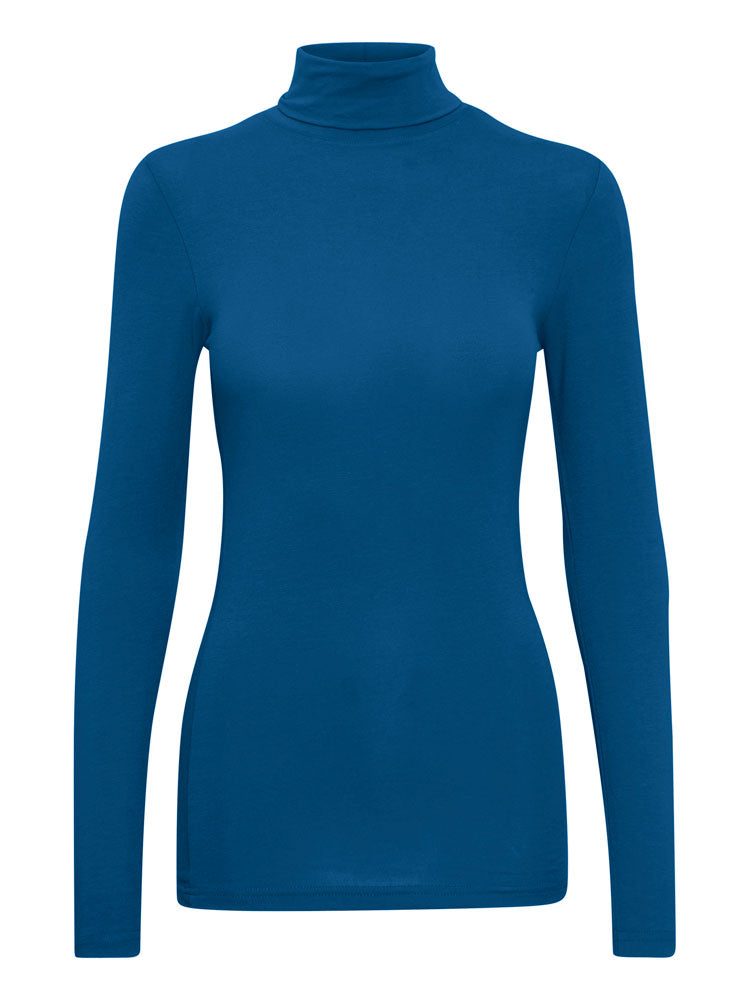 B Young Pamila Roll Neck Blue