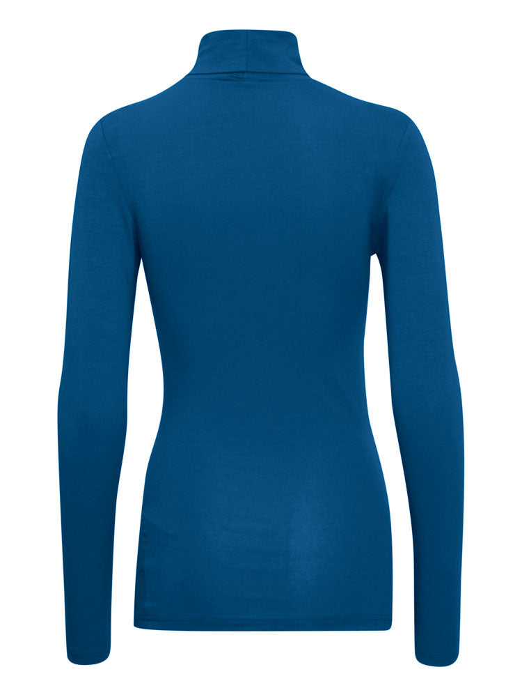 B Young Pamila Roll Neck Blue