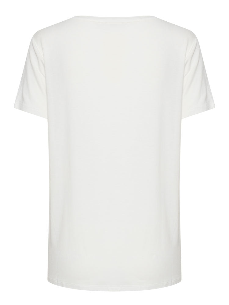 B Young ByRexima V-Neck T-Shirt Optical White