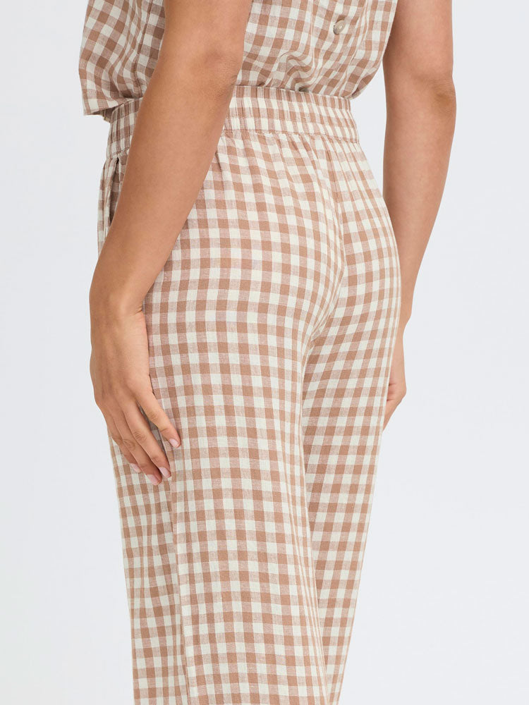 B Young ByFalakka Crop Pants Woodsmoke
