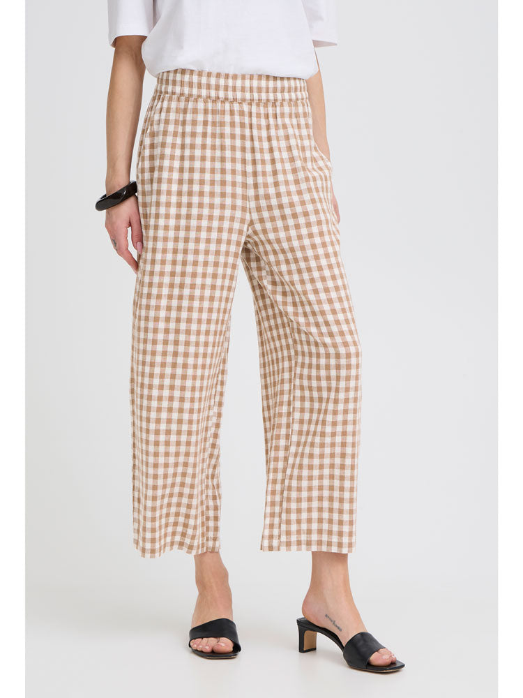 B Young ByFalakka Crop Pants Woodsmoke