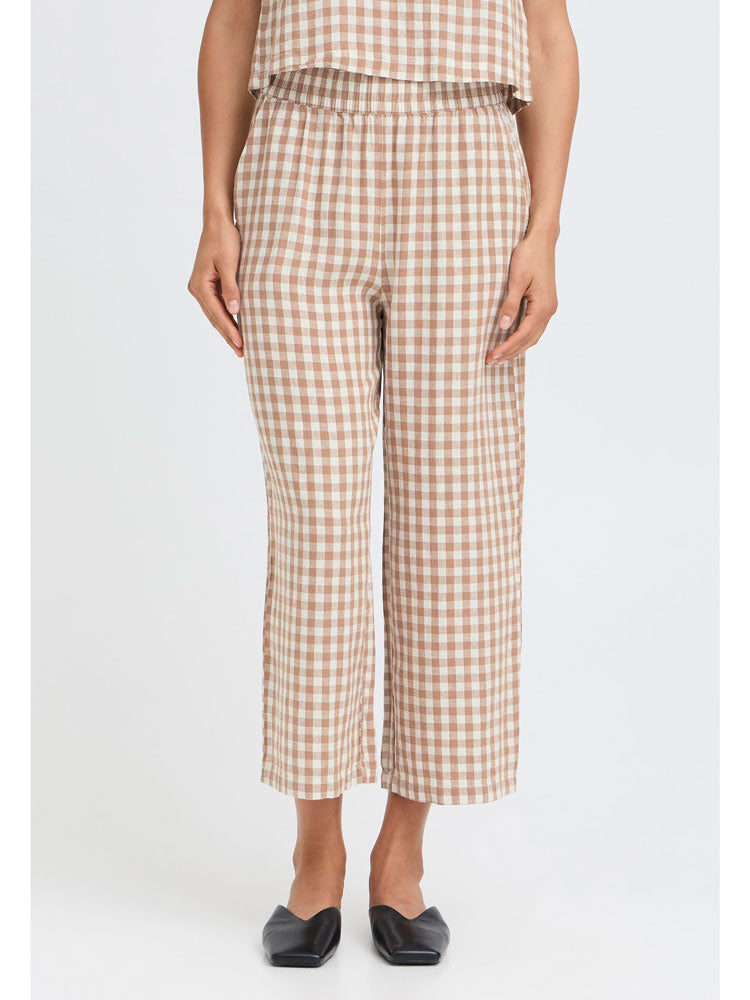 B Young ByFalakka Crop Pants Woodsmoke