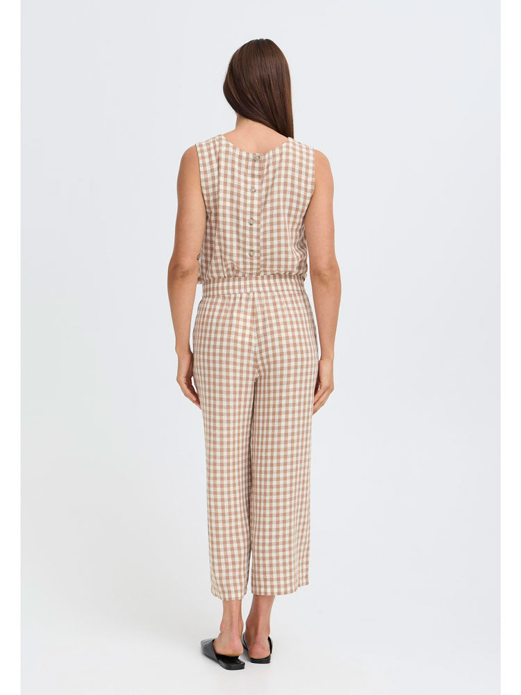 B Young ByFalakka Crop Pants Woodsmoke