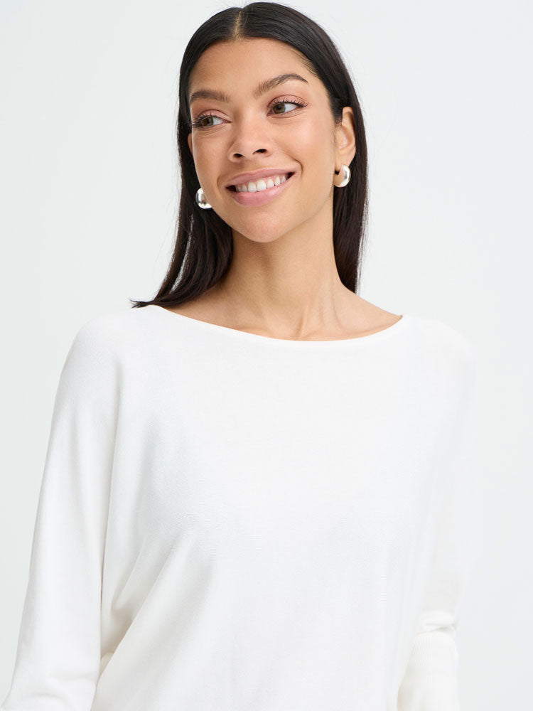 B Young ByMmorla Bat Jumper Marshmallow