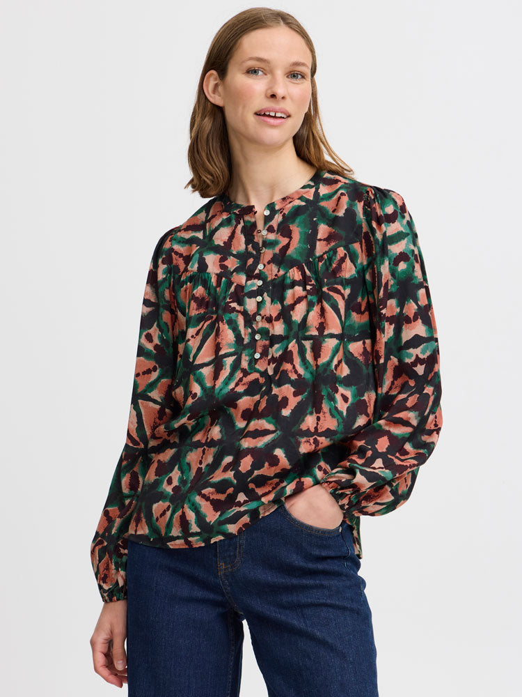 B Young ByHelvig Blouse Sycamore Mix