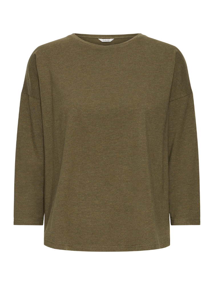 B Young ByPamila Mid Sleeve T-Shirt Olive