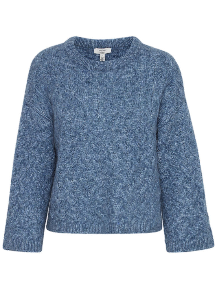 B Young ByOmhu Jumper Blue Horizon