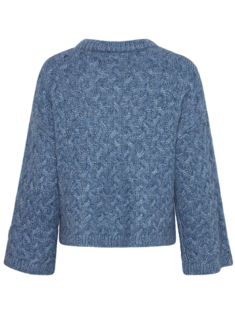 B Young ByOmhu Jumper Blue Horizon