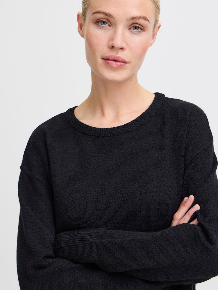 B Young ByNonina O-Neck Jumper Black