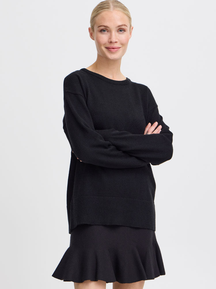 B Young ByNonina O-Neck Jumper Black