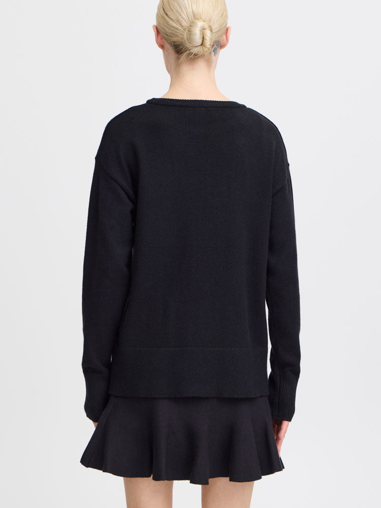 B Young ByNonina O-Neck Jumper Black