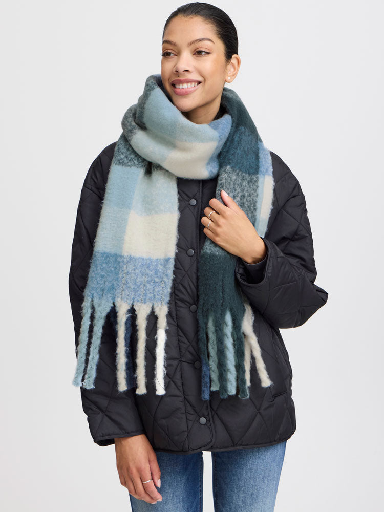 B Young Bawatti Scarf Blue Horizon Mix