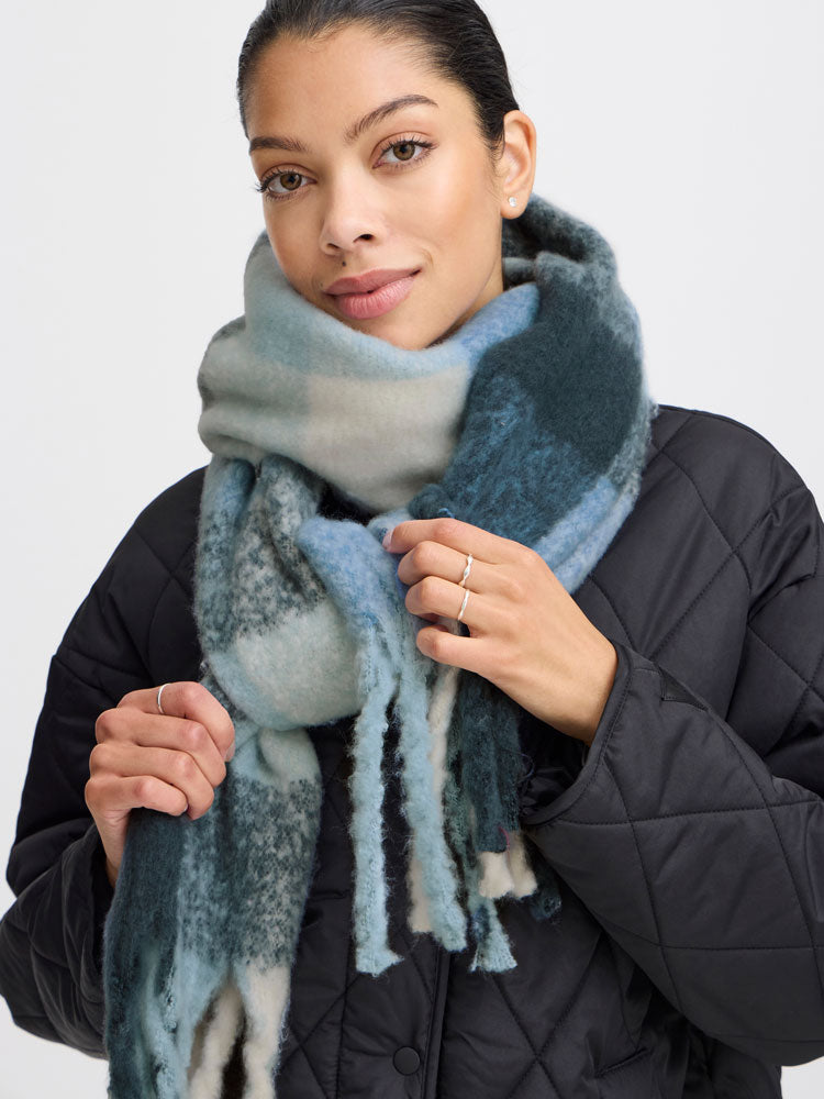 B Young Bawatti Scarf Blue Horizon Mix