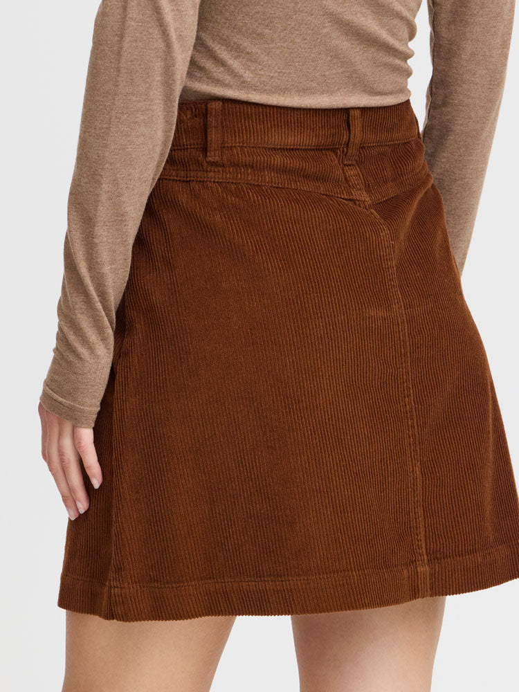 B Young ByDanna Corduroy Skirt Tan