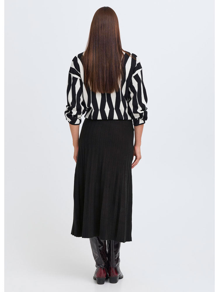 B Young ByMarlin Plisse Skirt Black