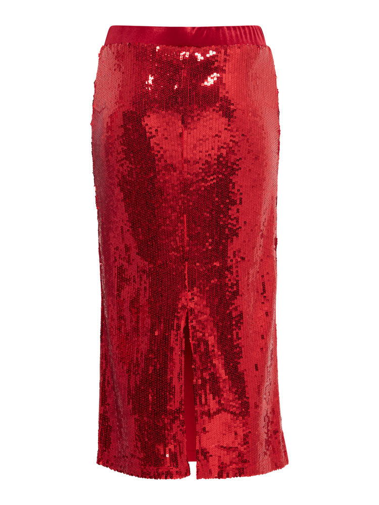 B Young BySienna Skirt Haute Red